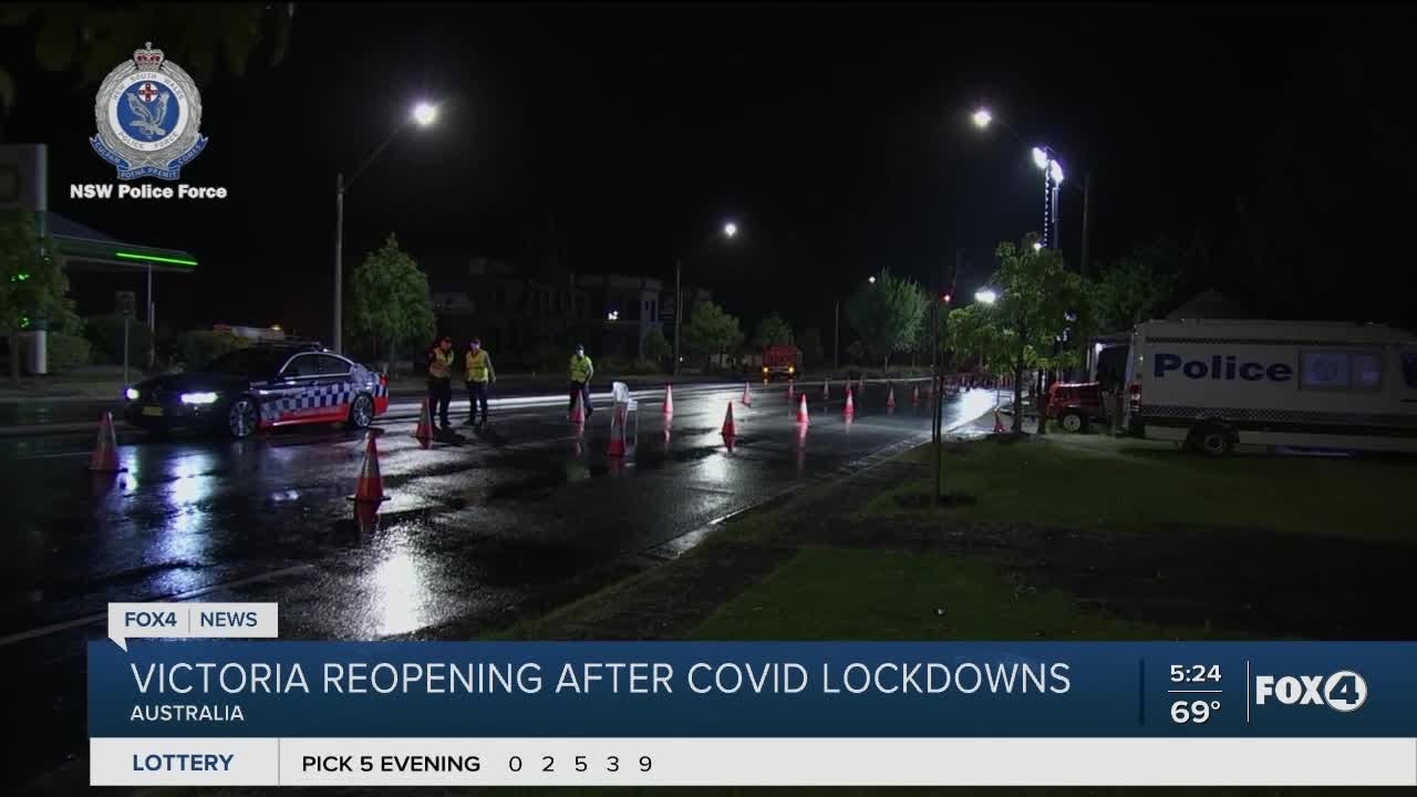 Victoria reopening after covid lockdowns