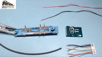 How to solder wires for DCC decoder installation Part 1