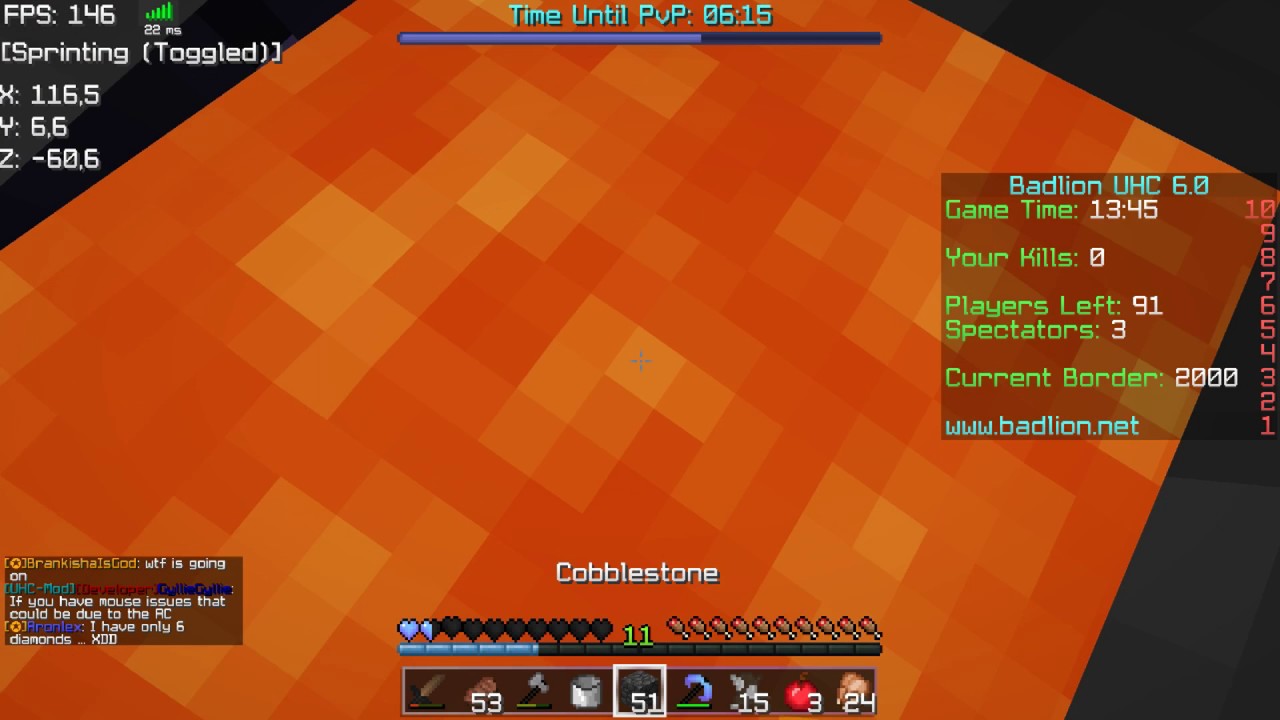 PuffyBears Tried to swim in LAVA [Badlion Premium Istanbul UHC]
