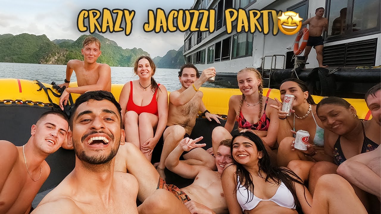 EXPENSIVE JACUZZI PARTY IN HALONG BAY | Cruise & Kayaking Experience🇻🇳