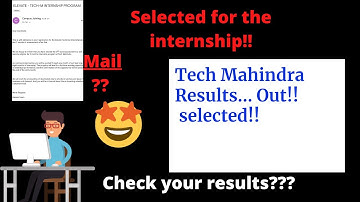 Tech Mahindra Results || Round 2 || Selected for Elevate internship || Got my mail