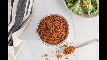 Vegan TVP Bacon Bits (Oven-Baked)