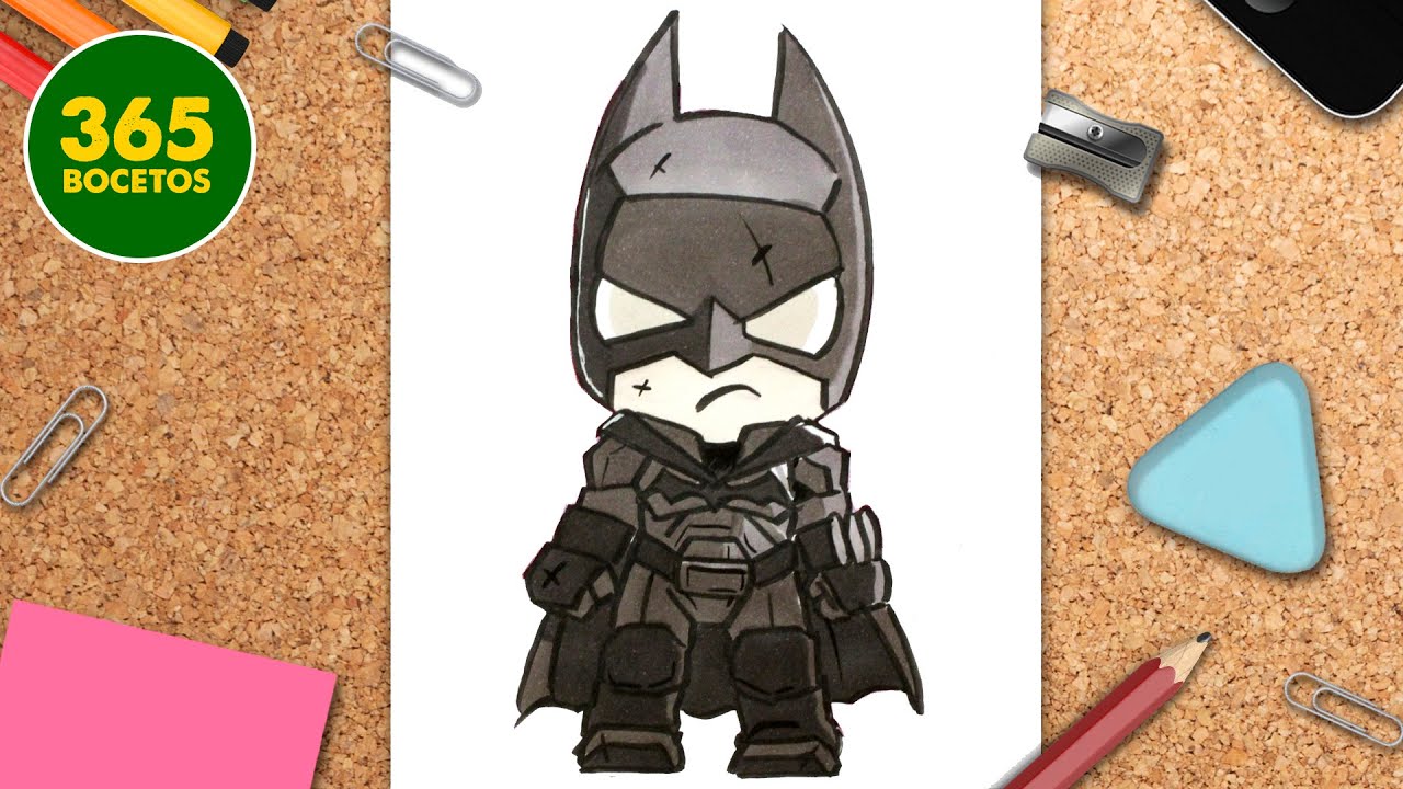 COMO DIBUJAR A BATMAN KAWAII ? Paso a paso y muy fácil ? Dibuja a The  Batman de 2022 - YouTube