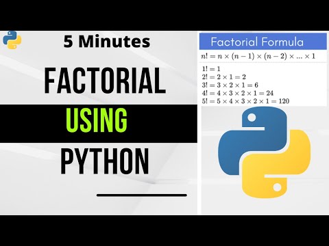 Factorial Using Python | Python Tutorials | 5 Minutes Video |Beginners |  Colab | 2022