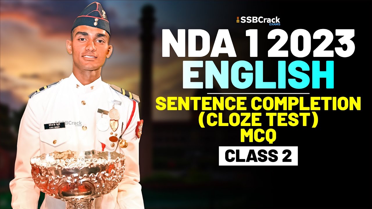 NDA 1 2023 Exam English Important Question & Answer-Sentence Completion ...