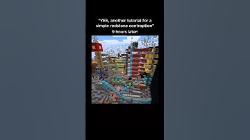 Everything feels simple redstone until you open the tutorial #minecraft #shorts