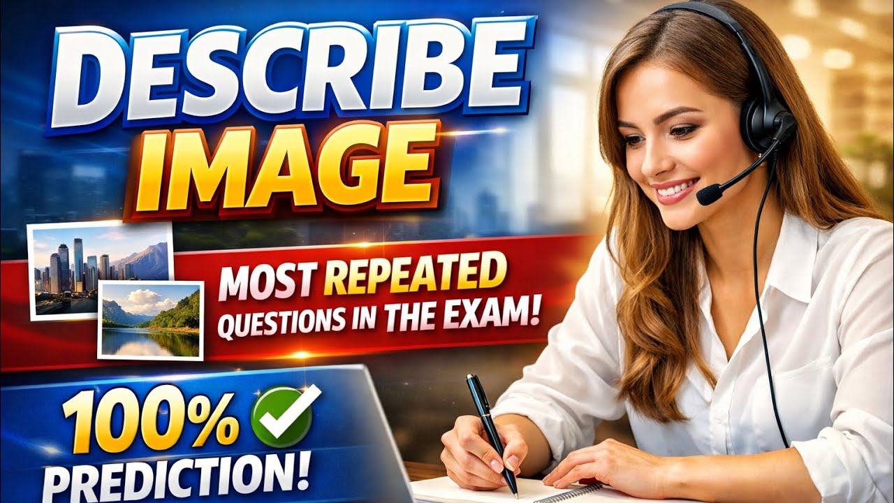 🎯PTE Academic & Core Describe Image | 100% Real Exam Questions | Must Practice for 2025!