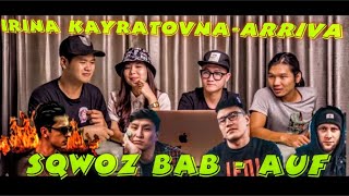 РЕАКЦИЯ: Иностранцы слушают SQWOZ BAB - AUF & Irina Kayratovna - ARRIVA .  BEST Reaction 2020