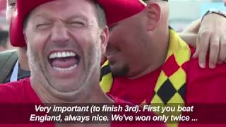 Belgium fans 'proud,' England fans 'optimistic'