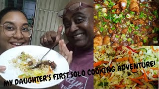 MY DAUGHTER'S FIRST SOLO COOKING ADVENTURE! | DAD DAUGHTER COOKING!