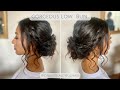 Create Gorgeous Soft Low Bun - perfect wedding hairstyle!