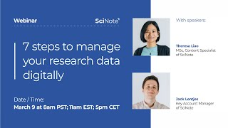 7 steps to manage your research data digitally