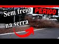 Carreta sem freio na serra da Anchieta