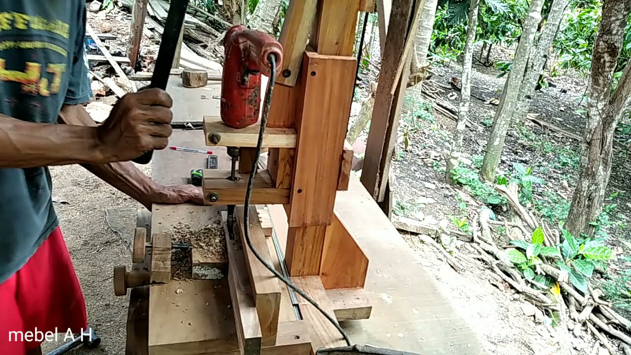 Alat bobok kayu sederhana rakitan DIY