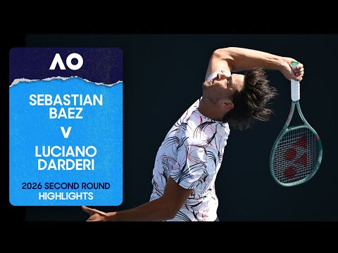 Sebastian Baez v Luciano Darderi Highlights | Australian Open 2026 Second Round