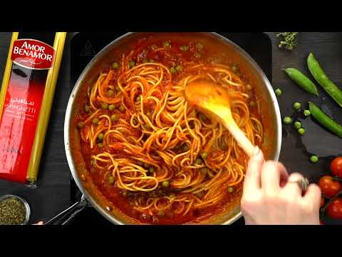 Vidéo: Linguini Aux Petits Pois Et Sauce Tomate-orange