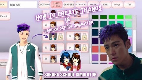How to make Thanos in Sakura School Simulator || Squid Game