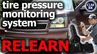 2009 Chevy Suburban - Tire Pressure Monitoring System - Reconfiguration, Relearn, Setup Sensors