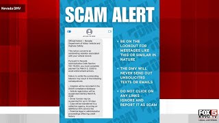 Nevada DMV warns of new scam messages circulating