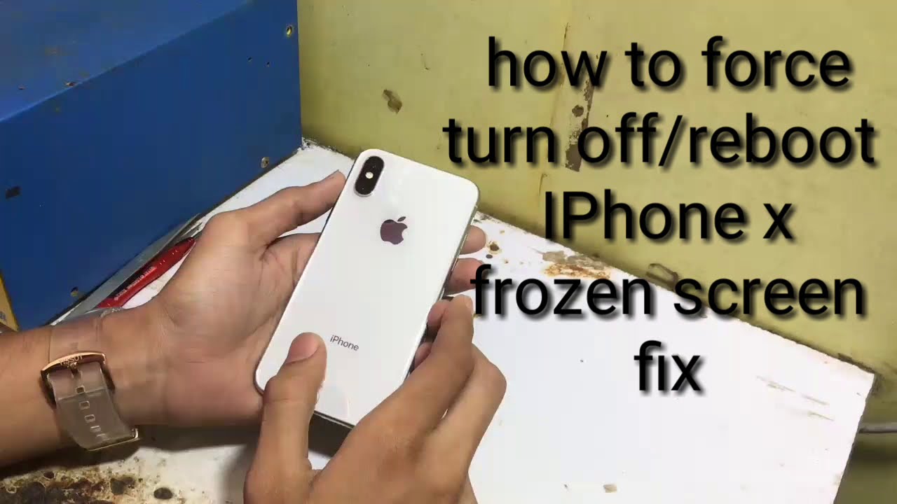 how-to-force-turn-off-reboot-iphone-x-frozen-screen-fix-youtube