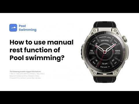 How to Use Manual Rest Feature for Pool Swimming