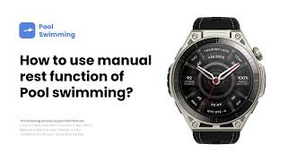 How to Use Manual Rest Feature for Pool Swimming