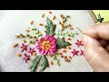 479- Beautiful flower embroidery with basic stitches (Hindi/ Urdu/ English)