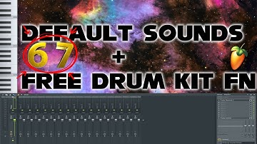 How to make a beat on FL STudio with just Default VSTS and free Drumkits