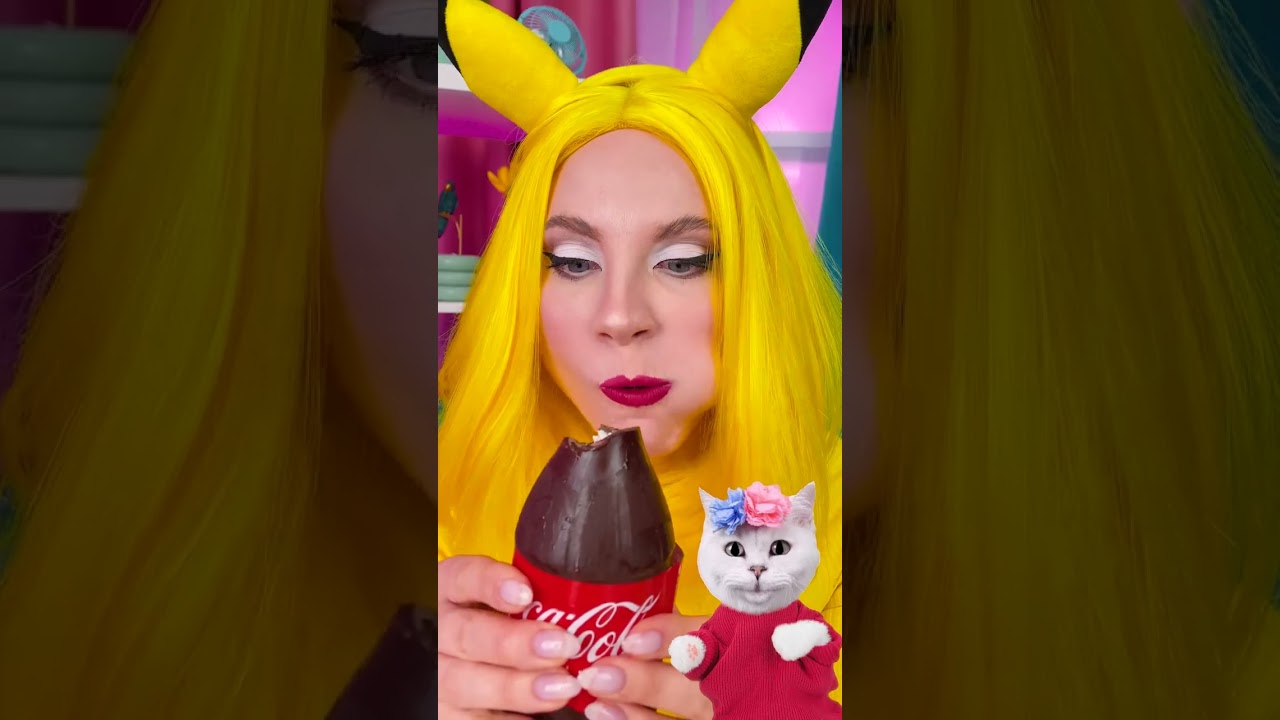 本物の食べ物か、それともイタズラ？😺🍫