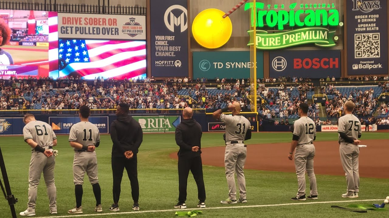 New York Yankees Starting Lineup May.6th 2023 Tropicana Field Tampa