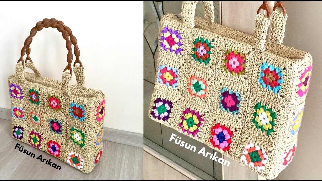 пляжная сумка крючком