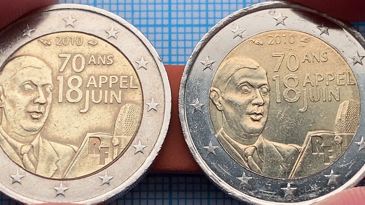 Pièce De 2 Euros Rare Charles De Gaulle Valeur