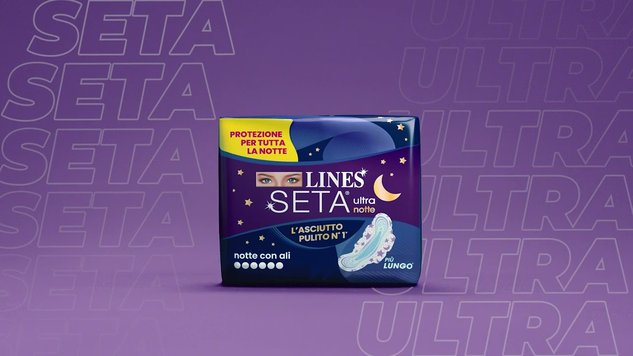 Con Lines Seta Ultra Notte, dormi serena senza l’incubo di macchiarti.