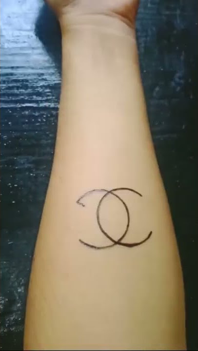 Begini Logo Chanel Kalau di Buat Tato 😍 | beautiful tattoo ideas #shorts