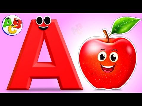 ABC Song for Babies 🍎 A Is for Apple A A Apple | Baby Nursery Rhymes & Phonics | ABC SONG'S