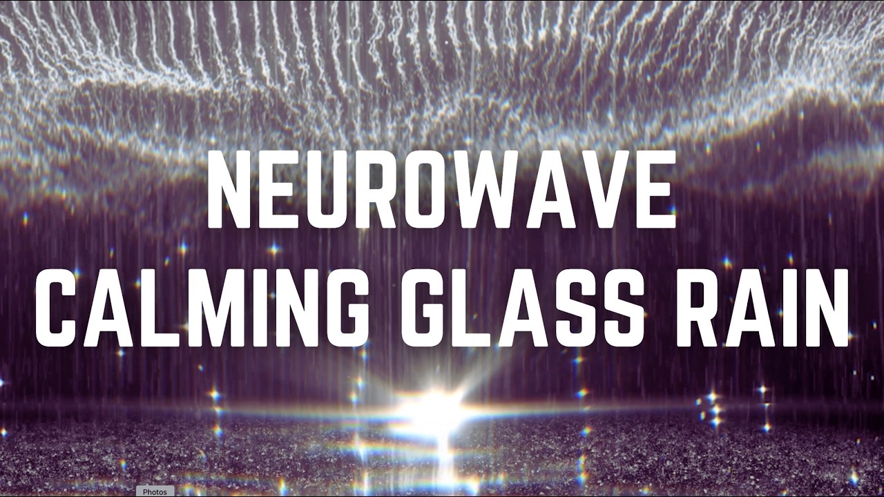 NEUROWAVE CALMING GLASS RAIN | 12 Hours | Black Screen | No Midway Ads | Sleep/ Focus/ Calm Anxiety