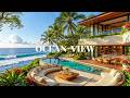 Tropical Jazz by the Sea | Soft Piano and Gentle Waves for Work and Focus