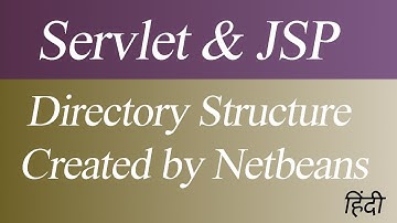 Directory Structure Created by NetBeans Project in Servlet and JSP (Hindi)