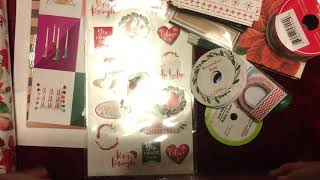 Dollar store Christmas junk journal challenge details and my 15 items