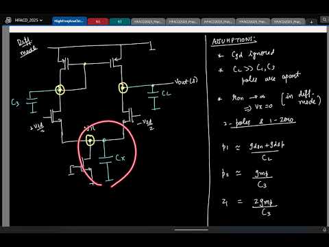 Thumbnail for Lecture 13(3): 5-transistor OTA: Summary of poles & zeros in differential mode