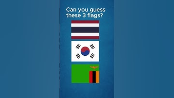 Can You Guess These 3 Flags? 🇹🇭🇰🇷🇿🇲 | Flag Quiz #shorts