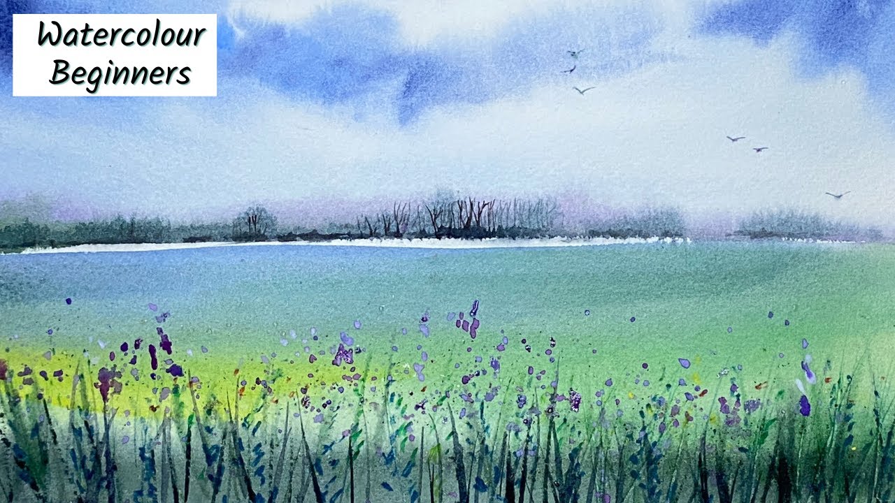 Stepbystep Landscape Watercolour Painting Tutorial For Beginners