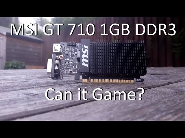SILENT MSI GeForce GT 710 1GB GDDR3 Graphics Video Card GPU GT 710 1GD3H LP