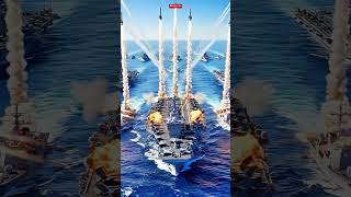 The anatomy of naval dominance: Coordinated missile #shorts #navysim #battleship #fyp #seapower