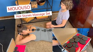 MOUOUSO Hot Stones Massage Set smooth and easy to use #hotstonemassage #massagetherapy #massage