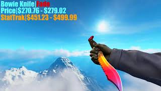 CS:GO | Bowie Knife - All Skins Showcase   Price 2017 (4K)