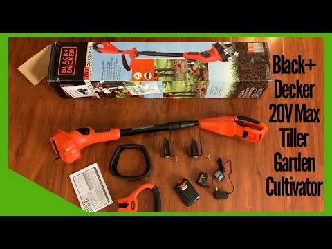 BLACK + DECKER 20V MAX Tiller Cordless Garden Cultivator