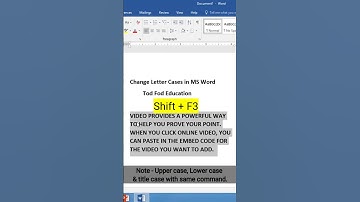 Change Case in #microsoft #word #msword #computer #education #shorts #microsoftword