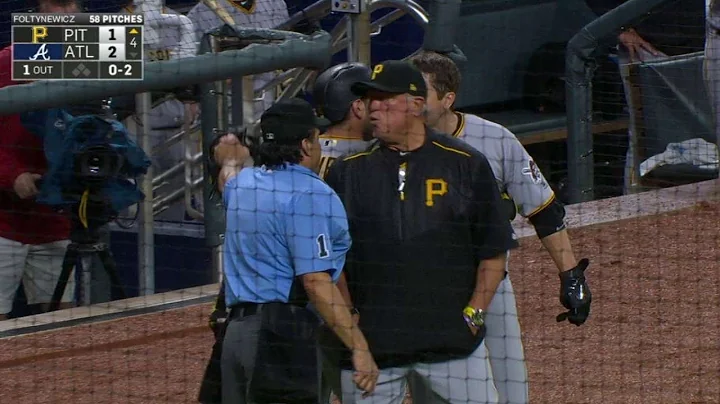 PIT@ATL: Hurdle and Freese are ejected in the 4th