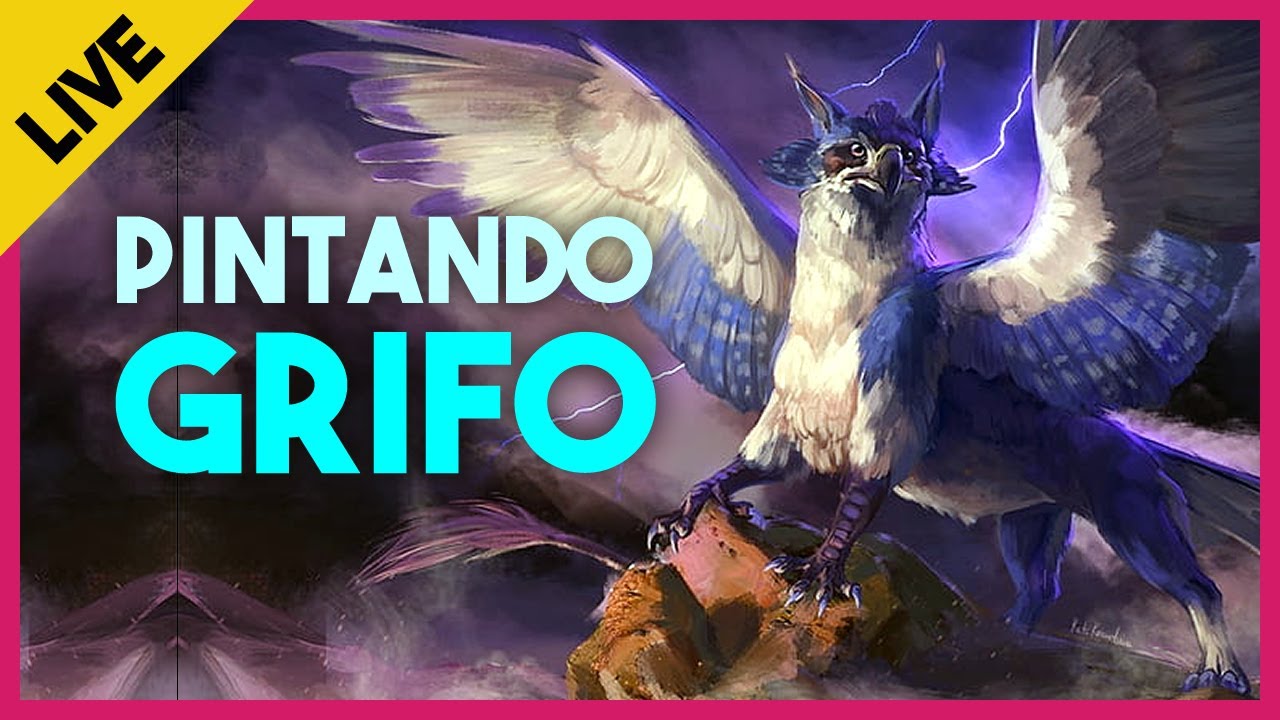 Pintando um GRIFO com Tintas AK Interactive ⚔️ AO VIVO - Dungeons and Dragons